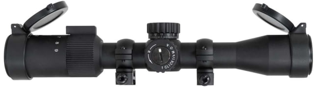 Monstrum Guardian Tactical Rifle Scope m 1 inch Tube Second Focal Plane MOA Reticle Black - Monstrum