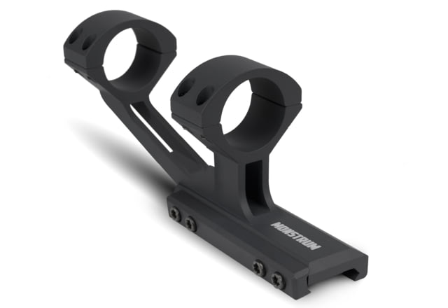 Monstrum H-Series V2 Hollow Frame Offset Cantilever Picatinny Scope Mount 1in Black - Monstrum