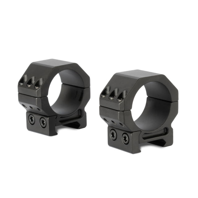 Monstrum Deadlock Series Scope Rings 30mm Diameter 0.8in Center Height Pair Black - Monstrum