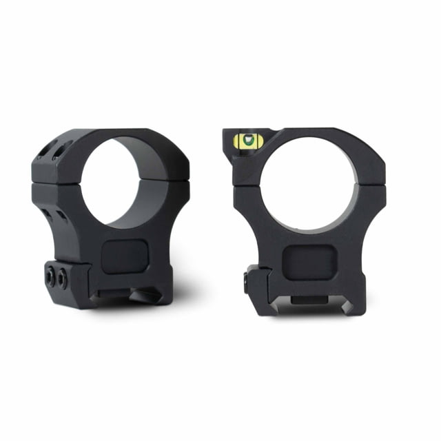 Monstrum Next Level 1in Diameter Riflescope Rings with Integrated Level Bubble and Anti-Recoil Lugs 1.35in Center Height Pair Black - Monstrum