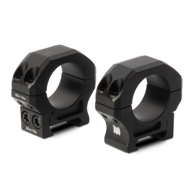 Monstrum Rogue Scope Rings 1in Diameter 0.8in Center Height Pair Black - Monstrum