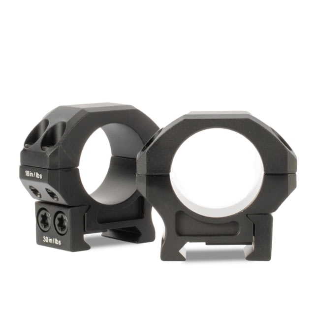 Monstrum Rogue Scope Rings 30mm Diameter 0.9in Center Height Pair Black - Monstrum