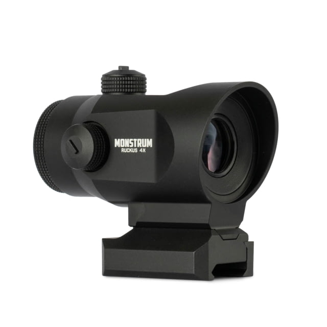 Monstrum Ruckus Prismatic Red Dot Sight w/ Shake Awake 4x30mm BDC Reticle Black - Monstrum