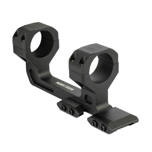 Monstrum Slim Profile Series V2 Ultralight Dual Ring Scope Mount 1 inch Diameter Black
