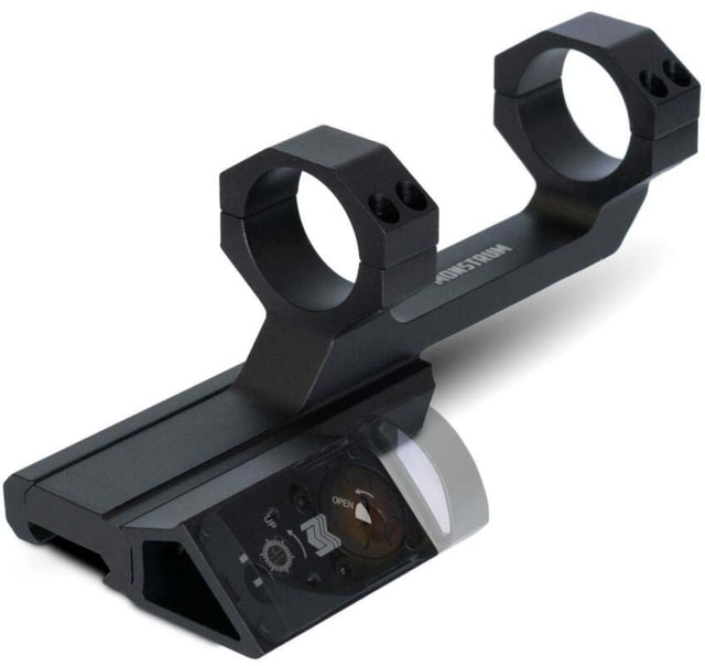 Monstrum Offset Picatinny Scope Mount w/45 Degree Venom Footprint Micro Red Dot 30mm Black - Monstrum