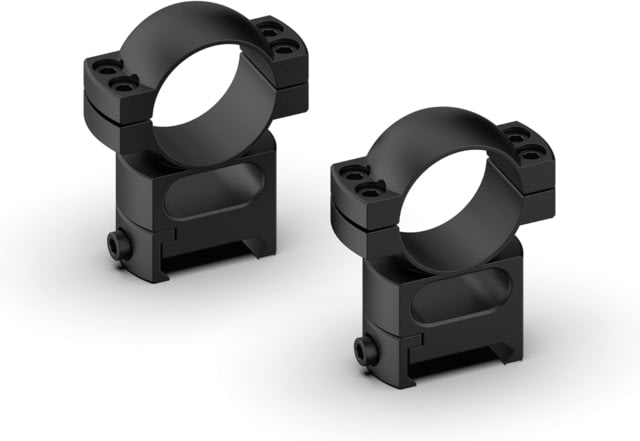 Monstrum Predator Series 7075-T6 Hard-Anodized Aluminum Scope Rings Picatinny Base 30 mm High Profile Black - Monstrum
