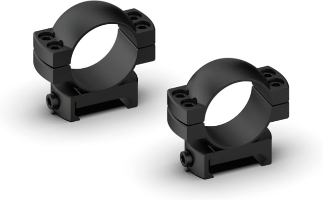 Monstrum Predator Series 7075-T6 Hard-Anodized Aluminum Scope Rings Picatinny Base 30 mm Low Profile Black - Monstrum