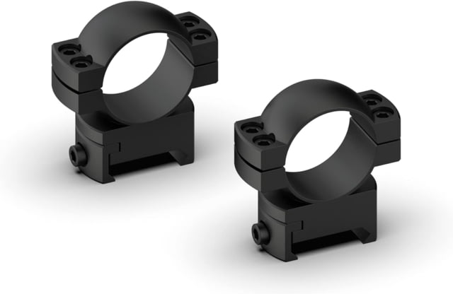 Monstrum Predator Series 7075-T6 Hard-Anodized Aluminum Scope Rings 1in Medium Profile Black - Monstrum