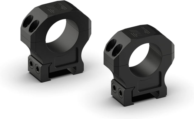 Monstrum Pro Series 7075 Aluminum Scope Rings 1in Medium Profile Black - Monstrum