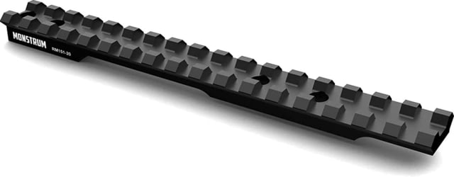 Monstrum Remington 700 Short Action 17-Slot Picatinny Rail 20 MOA Black - Monstrum