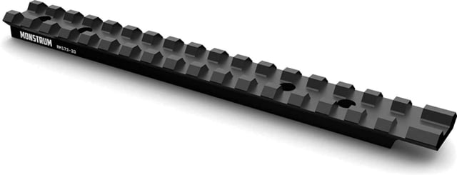 Monstrum Ruger American Rifles Long Action Picatinny Optic Rail 20 MOA Black - Monstrum