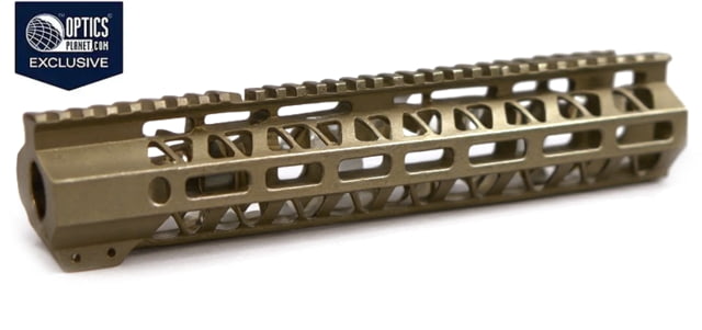 Moriarti OpticsPlanet Exclusive AR-15 15in MLOK Rail Free-Float Diamond Cut FDE Cerakote - Moriarti