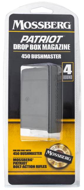 sberg .450 Bushmaster Mossberg Patriot Detachable Magazine Black 4 Round Ammo