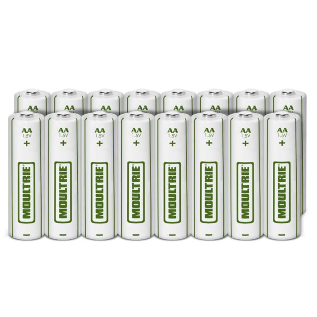 Moultrie AA Alkaline Batteries 16 Pack White - Moultrie