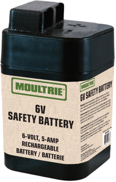 Moultrie Feeders Rechargeable Safety Battery, 6-volt 5 amp, MFHP12406