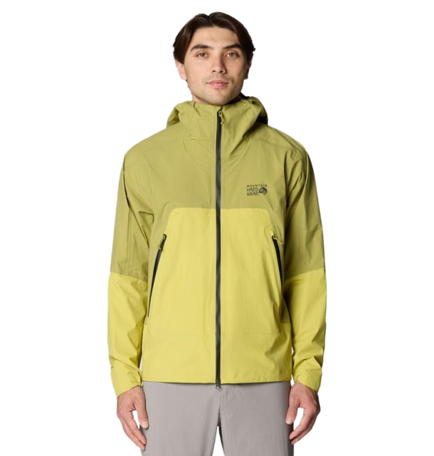 Mountain Hardwear Mountain Hardwear Cloud Cipher Hooded Jacket - Men's Lucky Chard Bright Fatigue L - $310.00 at Optics Planet