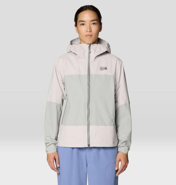 Mountain Hardwear Mountain Hardwear Cloud Cipher Hooded Jacket - Women's City Fog Half Moon Grey S - $310.00 at Optics Planet