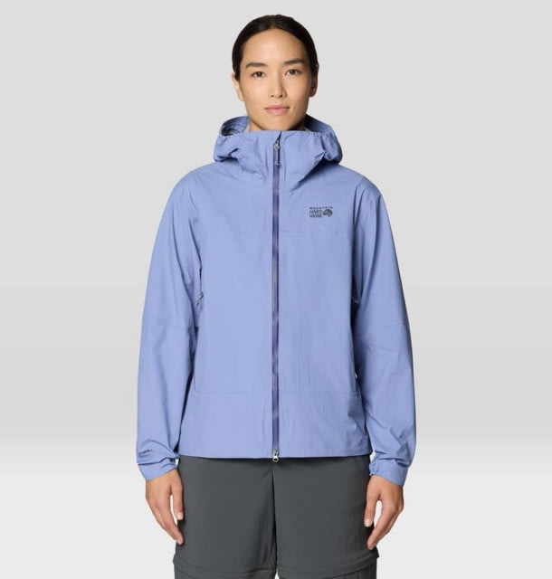 Mountain Hardwear Mountain Hardwear Cloud Cipher Hooded Jacket - Women's Best Coast Blue XL - $310.00 at Optics Planet