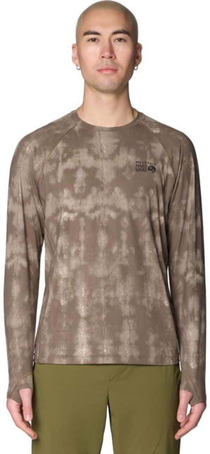 Mountain Hardwear Crater Lake Long Sleeve Tops - Men's Tierra Shadowdye Print M