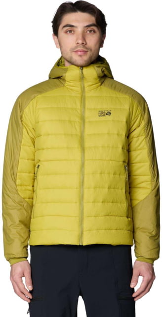 Mountain Hardwear Free Element Hooded Jacket - Men's Lucky Chard Bright Fatigue XL