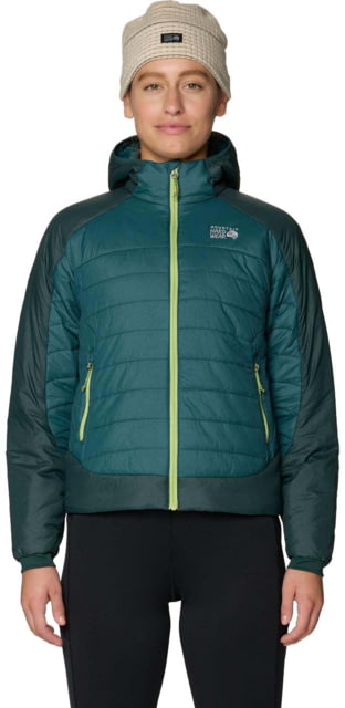 Mountain Hardwear Free Element Hooded Jacket - Women's Aqua Green Verve L