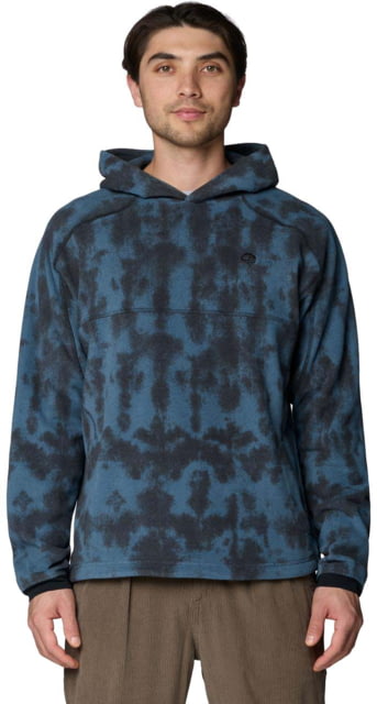 Mountain Hardwear Mountain Hardwear Microchill Hoody - Men's Adriatic Blue Shadowdye Print XL - $99.00 at Optics Planet