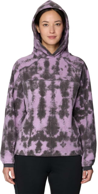 Mountain Hardwear Mountain Hardwear Microchill Hoody - Women's Violet Stone Shadowdye Print M - $99.00 at Optics Planet