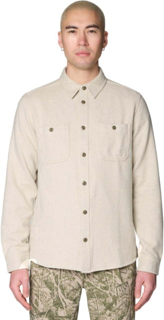 Mountain Hardwear Plusher Long Sleeve Flannel - Men's Stone Melange XXL