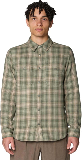 Mountain Hardwear Plusher Long Sleeve Flannel - Men's Silt Grey Harbour Plaid XXL