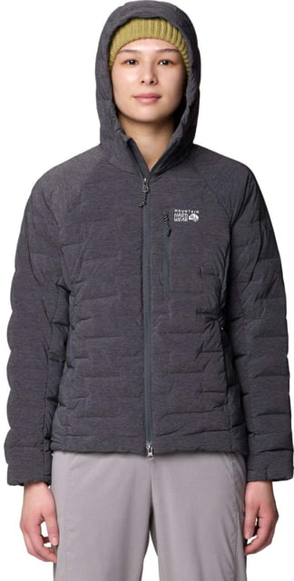 Mountain Hardwear StretchDown Hooded Jacket - Women's Volcanic Heather M