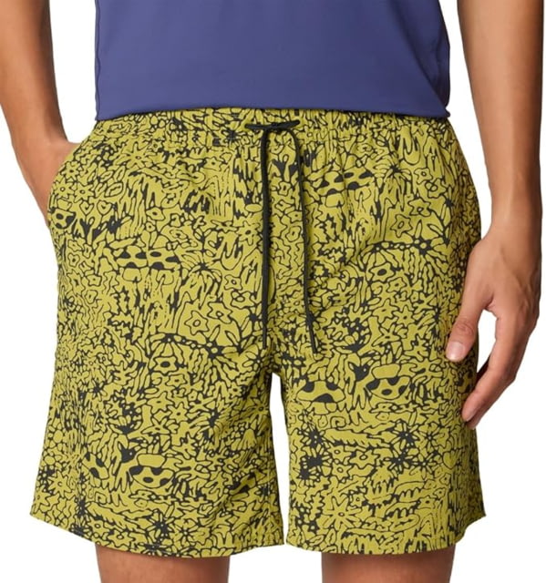 Mountain Hardwear Stryder Shorts - Men's Moon Moss Forager Print Sx7