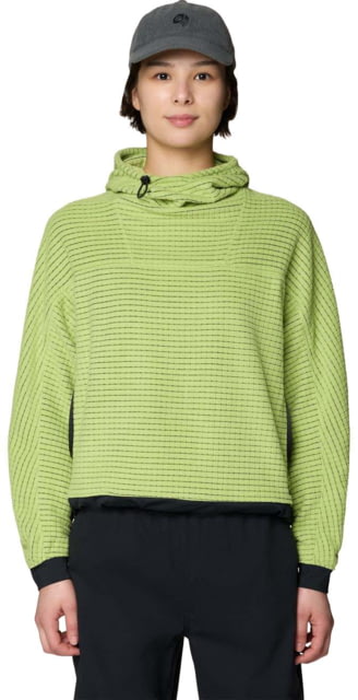 Mountain Hardwear Mountain Hardwear Summit Grid Big Grid Hoody - Women's Bright Lichen S - $135.00 at Optics Planet