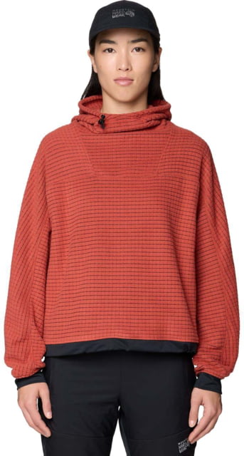 Mountain Hardwear Mountain Hardwear Summit Grid Big Grid Hoody - Women's Mars Red S - $135.00 at Optics Planet