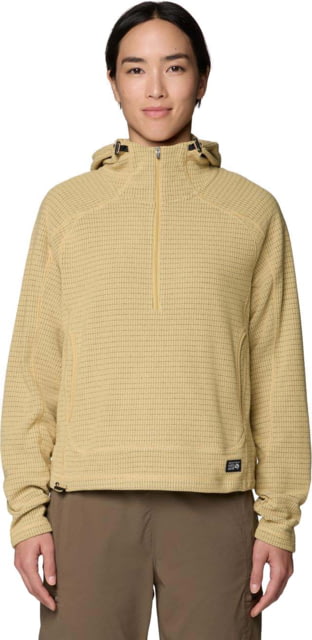 Mountain Hardwear Mountain Hardwear Summit Grid Half Zip Hoody - Women's Prairie M - $119.00 at Optics Planet