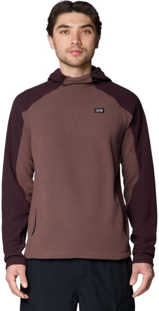 Mountain Hardwear Mountain Hardwear Summit Grid Hoody - Men's Carob M - $110.00 at Optics Planet