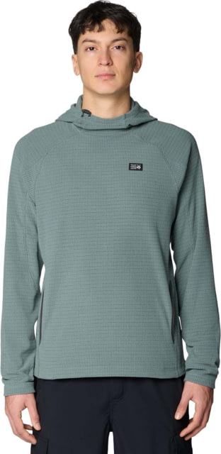 Mountain Hardwear Mountain Hardwear Summit Grid Hoody - Men's Thunderhead Grey XL - $110.00 at Optics Planet