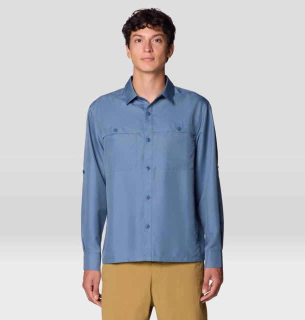 Mountain Hardwear Mountain Hardwear Sun Drift Cooling Long Sleeve Shirt - Men's Adriatic Blue L - $59.19 at Optics Planet
