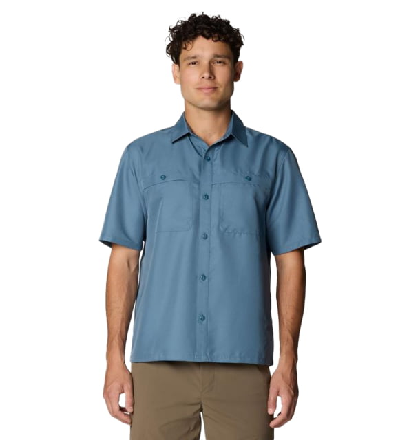 Mountain Hardwear Mountain Hardwear Sun Drift Cooling Short Sleeve Shirt - Men's Adriatic Blue M - $58.49 at Optics Planet