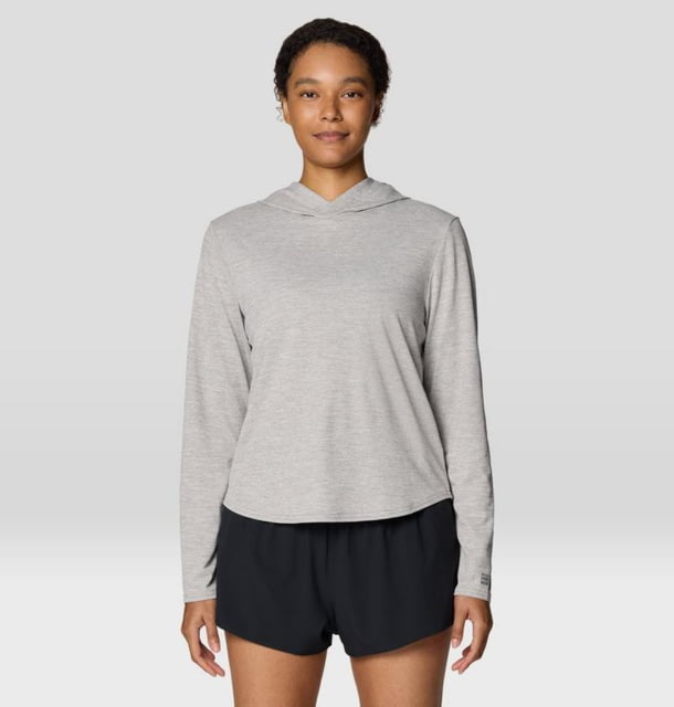 Mountain Hardwear Mountain Hardwear Sunblocker Long Sleeve Hoody - Women's Half Moon Grey M - $49.99 at Optics Planet