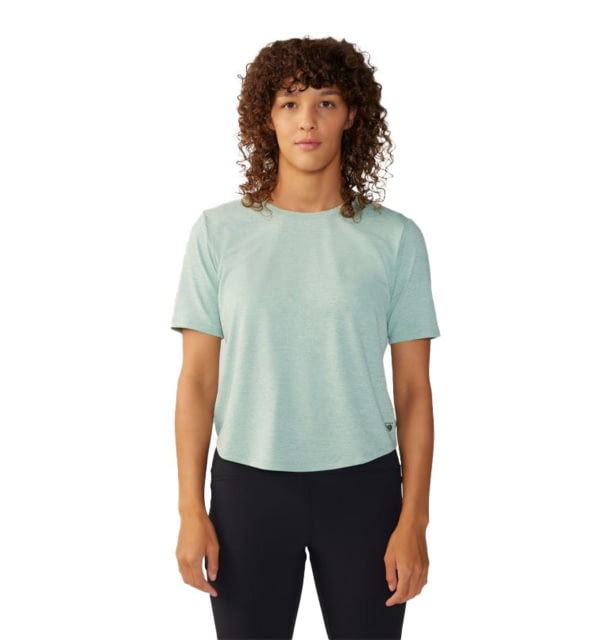 Mountain Hardwear Mountain Hardwear Sunblocker Short Sleeve Shirt - Women's Mineral Spring Heather Small - $39.49 at Optics Planet