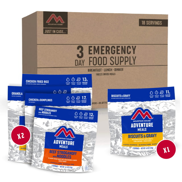 Mountain House 3-Day Emergency Food Kit Clean Label 83608