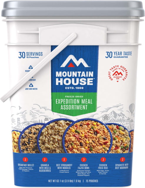 Mountain House Mountain House Expedition Bucket Can 15 30 Total/Bucket - $176.99 at Optics Planet