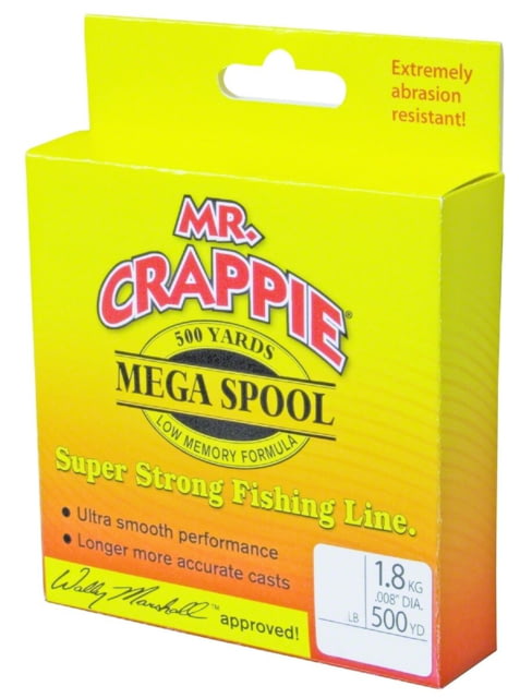 Lew's Mr. Crappie Monofilament Fishing Line 8lb-Test Filler Spool 500-Yards Clear