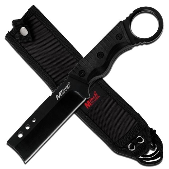 Mtech 8in. Full Tang Black G10 Hunting Knife MT