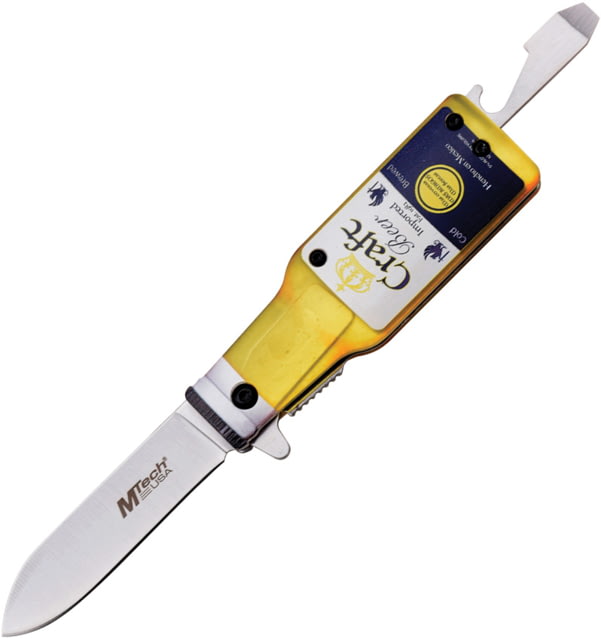 Mtech Bottle Linerlock A/O Craft 2.50 in Assisted Opening Folding Knife ABS - Mtech