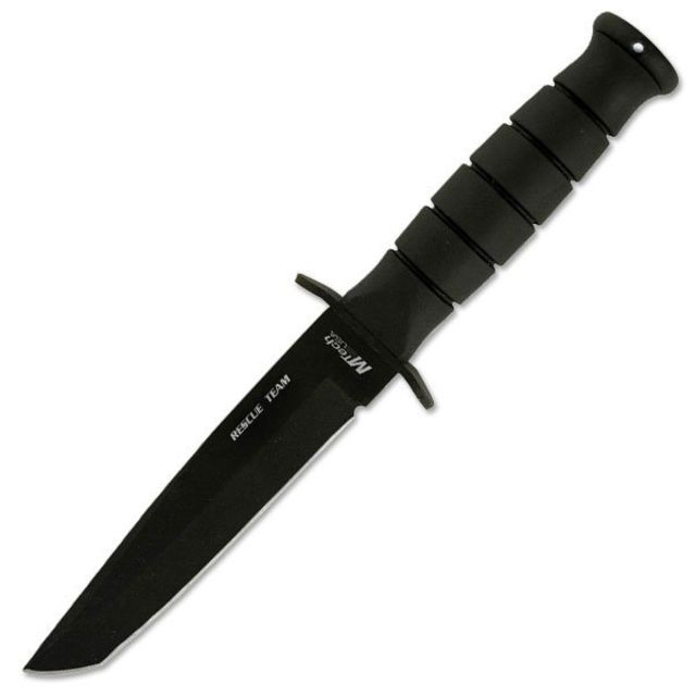 Mtech Fixed Blade 10.5in Stainless Steel Blade Hard Rubber Handle - Mtech