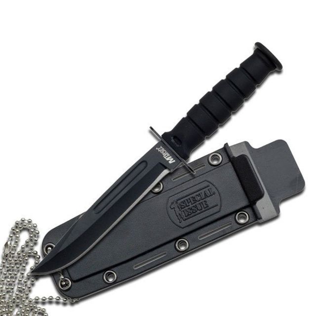 Mtech Fixed Blade 6in Stainless Steel Blade Black Handle - Mtech