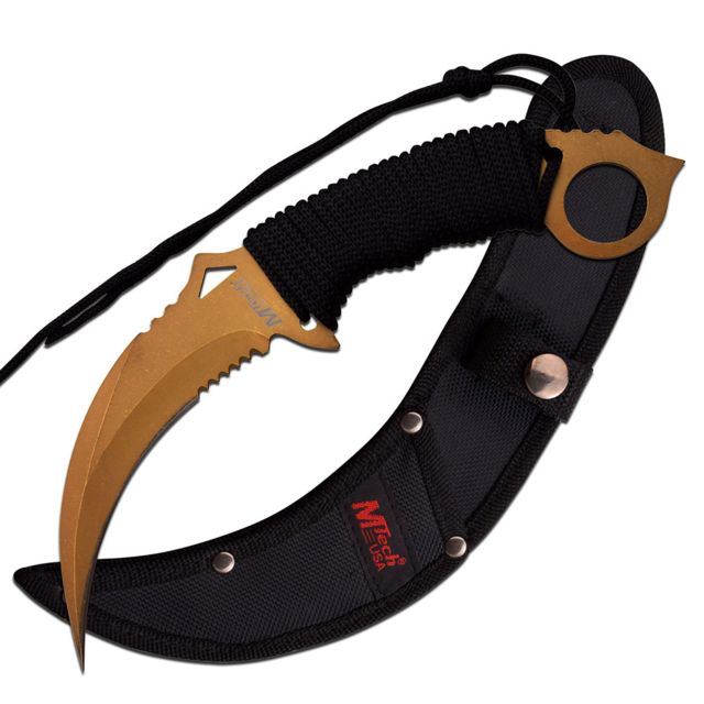 Mtech Fixed Blade 9.84in Stainless Steel Blade Handle - Mtech