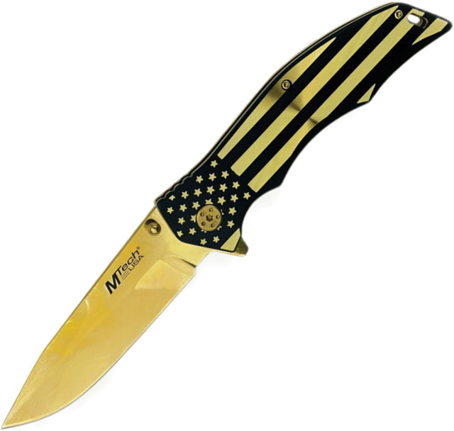 Mtech Flag Framelock Gold
