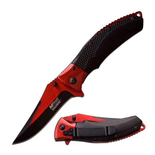 Mtech Folding Blade 3.5in Stainless Steel Blade Aluminum Handle